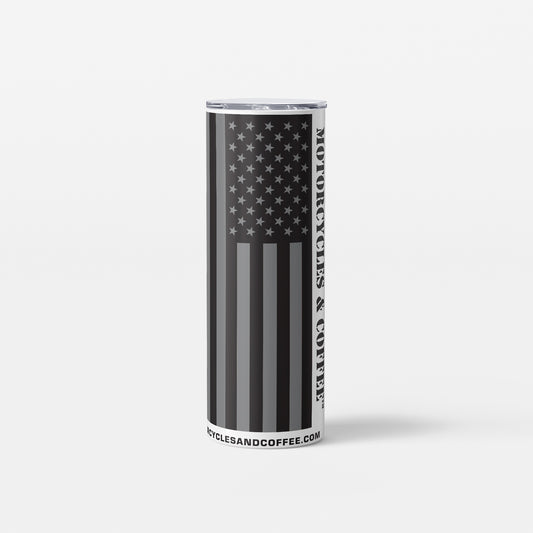 Skinny Tumbler - Grey Flag