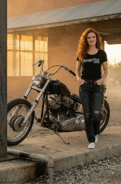 A must-have women’s motorcycle shirt featuring a classic Established design, built for female riders who want comfort, style, and everyday versatility.