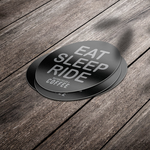 Eat Sleep Ride - Premium Stickers – Motorcycles & Coffee
