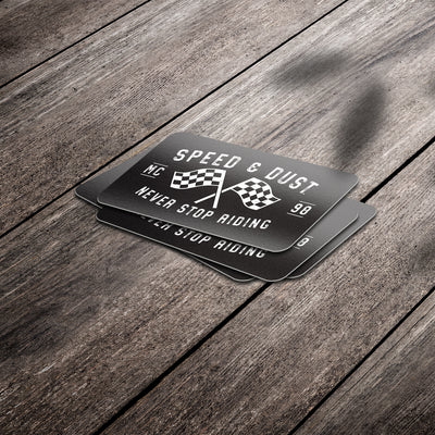 Speed & Dust Flags - Premium Stickers