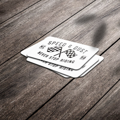 Speed & Dust Flags - Premium Stickers