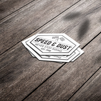 Speed & Dust Retro - Premium Stickers