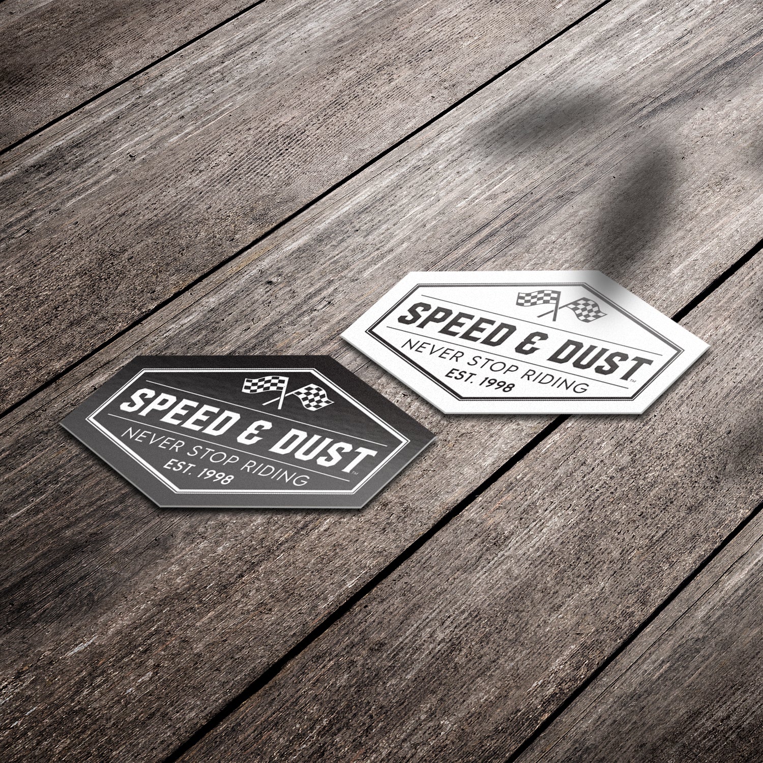 Speed Metal Sticker Speed & Dust Retro - Premium Stickers – Motorcycles & Coffee